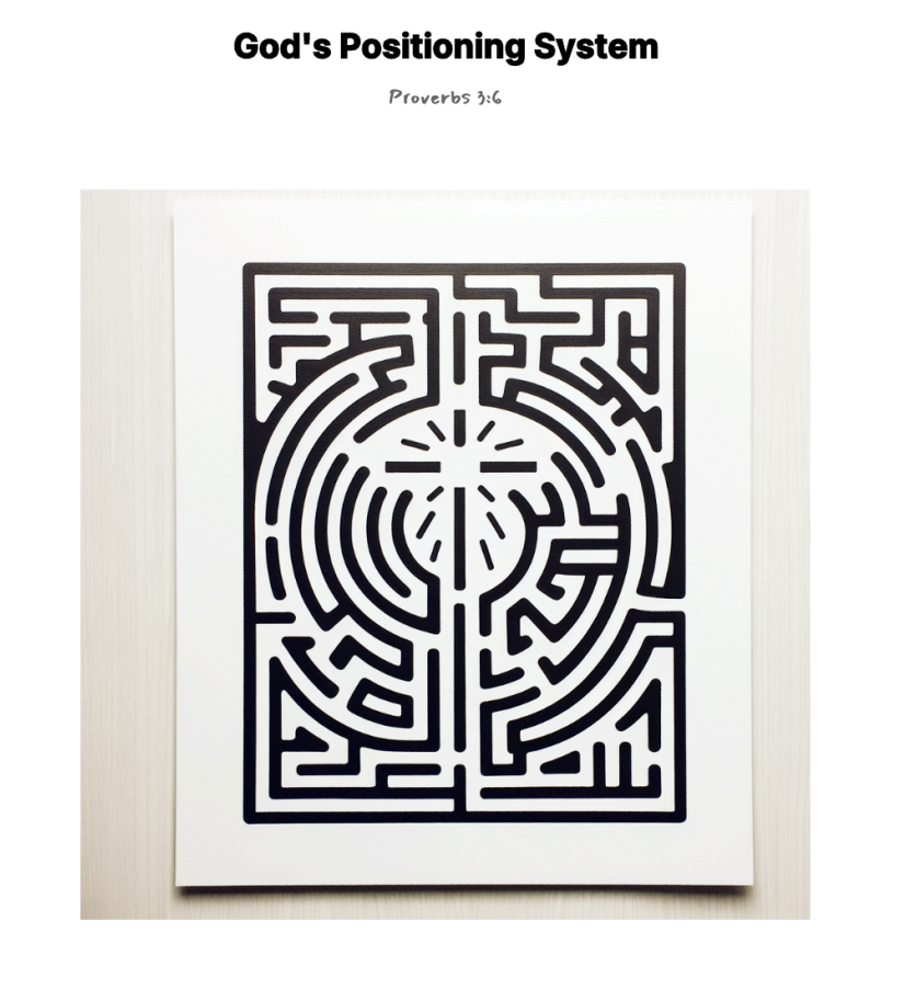 God's Positioning System maze